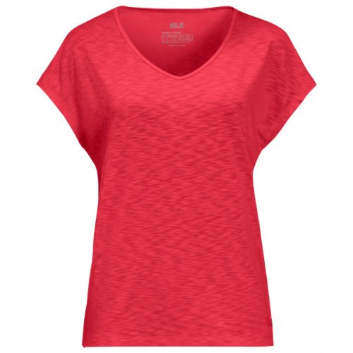 Jack Wolfskin - Women's Travel Tee - T-shirt maat XS, rood