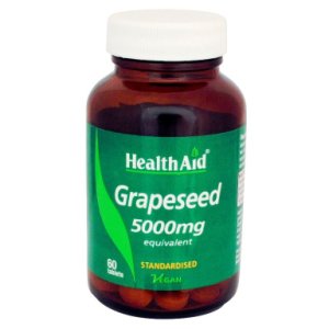 HealthAid Grapeseed Extract 5000mg 60 Vegetarian Tablets
