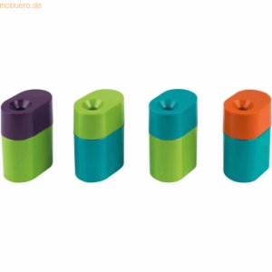 10 x M+R Dosenspitzer einfach Kunststoff farbig sortiert