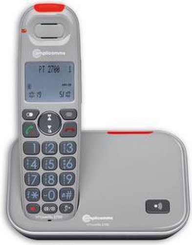 Amplicomms PowerTel 2700 - Schnurlostelefon mit Rufnummernanzeige - DECT