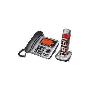 Audioline Amplicomms BigTel 1480 - Mit Schnur/schnurlos - Anrufbeantworter mit Rufnummernanzeige - DECTGAP + zusätzliches Handset (906375)