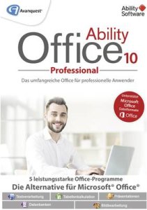 Avanquest Ability Office 10 Professional Vollversion, 1 Lizenz Windows Office-Paket (1037295)