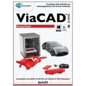 Avanquest ViaCAD PowerPack 3D Druck - (v. 10) - Lizenz - 1 Benutzer - Download - ESD - Win, Mac - Deutsch (PS-11907-LIC)