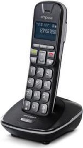 Emporia TH-21 Telefonhörer DECT-Telefon-Mobilteil Anrufer-Identifikation Schwarz (TH-21)