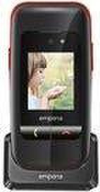 emporiaONE - Feature Phone - microSD slot - LCD-Anzeige - 240 x 320 Pixel - rear camera 2 MP - Schwarz, Rot