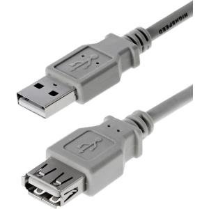 Herweck Helos - USB-Verlängerungskabel - USB Typ A, 4-polig (M) - USB Typ A, 4-polig (W) - 3,0m (USB / USB2.0) (011990)