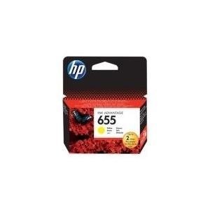 Hewlett-Packard HP 655 - Dye-Based Yellow - Original - Tintenpatrone - für Deskjet Ink Advantage 4615, Ink Advantage 4625, Ink Advantage 5525, Ink Advantage 6525 (CZ112AE)
