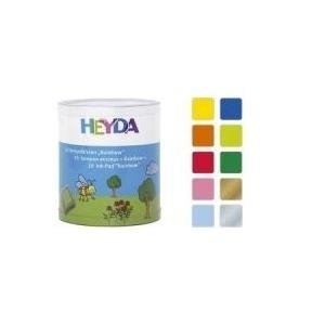HEYDA Stempelkissen-Set Rainbow, Klarsicht-Runddose säurefrei, Stempelfarbe auf Öl-Wasserbasis, Maße Stempel- (204888470)