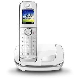 Panasonic KX TGJ310GW - Schnurlostelefon mit Rufnummernanzeige - DECT - weiß (KX-TGJ310GW)