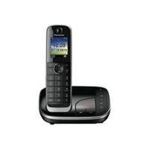 Panasonic KX TGJ320GB - Schnurlostelefon - Anrufbeantworter mit Rufnummernanzeige - DECT - Schwarz (KX-TGJ320GB)