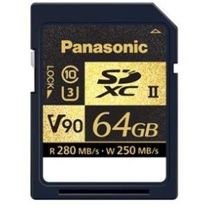 Panasonic RP-SDZA64 - Flash-Speicherkarte - 64 GB - Video Class V90 / UHS-II U3 / Class10 - SDXC UHS-II