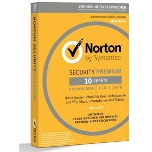 Symantec Norton Security Premium 3.0 10 Device (Code in a Box) (21355488)