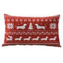 Canis Algodón lino funda de almohada de navidad sofá sofá coche cojín cubierta decoración para el hogar