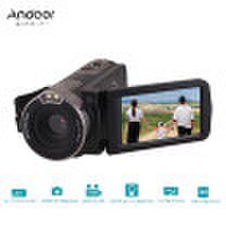 Andoer Cámara de video digital Full HD de 1080P mejorada DV de uso doméstico con pantalla LCD rotativa de 30 pulgadas Máx 24 megapíxeles 16 ×