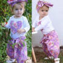 AU Newborn Baby Girl Floral Clothes Jumpsuit Romper Bodysuit Pants Outfit Set q