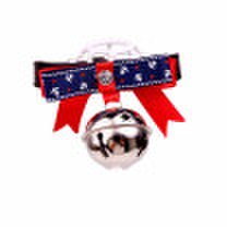 Lekoy British style cat & dogs pet collar bow tie bell collar for small pets