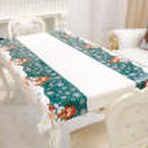 Canis Disposable cartoon festive christmas pvc oilcloth festive rectangle tablecloth