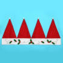 Canis Linda navideña red hat design cortina de ventana cenefa colgando en la pared bunting banner