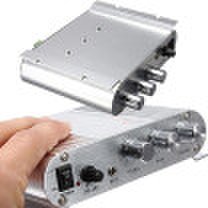 Meterk Mini auto amplificador de altavoz de 3 canales amplificador estéreo mega bass 12v hi-fi conectar con el teléfono pc reproductor de dvd mp3 mp4 subwoofer portátil