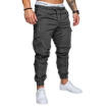 Duopindun Pantalones de pierna recta urbana ajustados pop pop fit para hombre pantalones de chándal casuales con lápiz