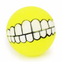 Lekoy Pet dog ball teeth silicon toy chew squeaker sound