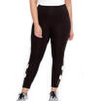 Duopindun Plus size gym women mesh elastic waist fitness stretch cropped leggings pants