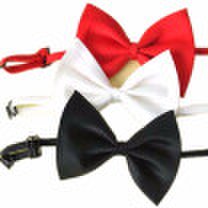 Lekoy Set of 3 adjustable dog bow tie pet collar perfect for wedding tie random color