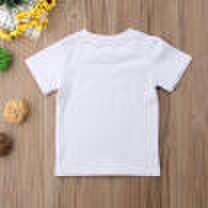 Duopindun Toddler baby boys girls tops de manga corta camiseta algodón verano ropa casual
