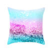 US Stock Peach Skin Color Sequin Cushion Cover Throw Pillow Case Sofa Home Decor