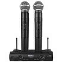 Gbtiger Weisre pgx - 58 uhf sistema de micrófono de micrófono doble inalámbrico para karaoke party ktv etc
