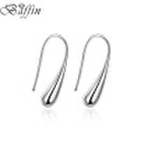 BAFFIN Fashion Simple Drop Earrings Silver Plated Piercing Jewelry For Women Party Girls Gift