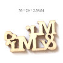 20pcsset Wooden Mr&Mrs Letter Wedding Sign Ornaments Embellishments DIY Craft Decoration Party Accessories