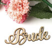 5pcsset Wooden Letter Bride Wedding Sign Ornaments Embellishments DIY Craft Decoration Party Accessories