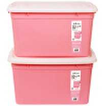 Joy Collection Baicaoyuan plastic storage box storage box clothes sundries storage box large 60l 2 packs of candy powder