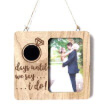 Distressed Wooden Picture Frame Solid Wood Rustic Wall Hanging Decoration Photo Frame Engagement Anniversary Gifts 46