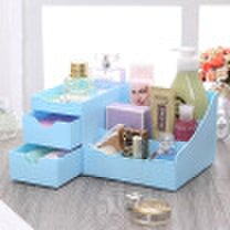 EDO Cosmetics Storage Box Drawer Plastic Jewelry Storage Box Desktop Storage Box TH1158 Blue