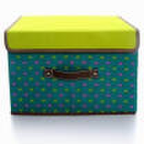 Joy Collection Kongjianyoupin dot storage box clothing storage box sundries storage box one 36l green large