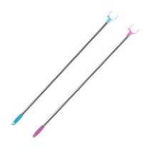 Mercure passenger telescopic fork 11 m blue stainless steel support rod clothes pole clothes clothes clothes fork pole