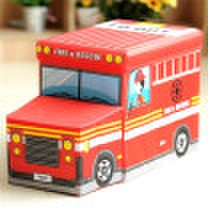 Space excellent childrens clothing toys can sit folding storage stool creative folding storage box one loaded 30L fire truck