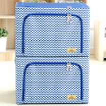 Space excellent products Oxford cloth storage box clothing storage box 66L2 only blue stripes
