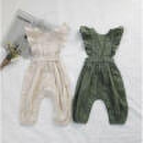 Toddler Kids Baby Girl Sleeveless Ruffle Romper Bodysuit Jumpsuit Outfit Sunsuit