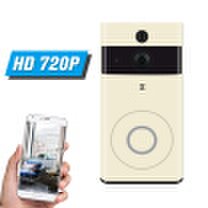 WiFi Smart Wireless Security DoorBell Smart HD 720P Visual Intercom Recording Video Door Phone With Indoor Ding-Dong APP Remote Ho