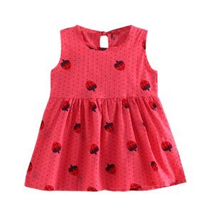 Adorable Strawberry Print Sundress for Baby and Toddler Girl