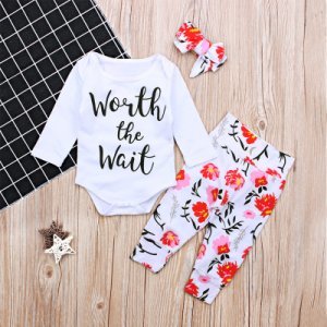 (Only 6-9M in Stock) Worth the Wait Floral Outfit
