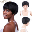 AISI HAIR Short Pixie Cut Wig Black&Black Color Wigs Synthetic Hair Wigs For Black Women Natural Look Replacement Wigs