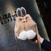 AU Women Rabbit Fur Crossbody Shoulder Bag Tote Purse Ladies Messenger Satchel
