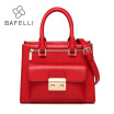 BAFELLI handbags split leather classic box flap shoulder bags handbags famous brands pink red black crossbody bags for women bag