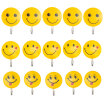 Bingyou large smiley face no trace hook strong hook 15 pieces of nail-free kitchen bathroom bathroom hook rain dragon 5 board