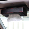 car tissue box tray hanging sunroof visor paper box creative leather chair back hanging napkin tray black needle