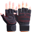 Chance of the semi-finger fitness gloves equipment training sports gloves men&women anti-skid riding lengthened wrist regular black XL code
